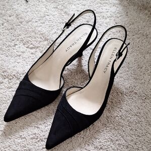 Ellen Tracy Black Women's Slingback Heels